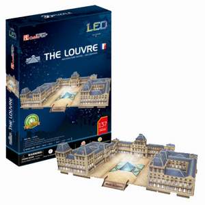 obrázok puzzlí Puzzle 3D Louvre 
