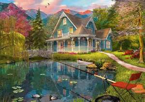 obrázok puzzlí Puzzle 1000 Lakeside retirement home