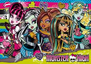 obrázok puzzlí Puzzle 104 Monster High
