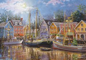 obrázok puzzlí Puzzle 1500 Sailing in the Village