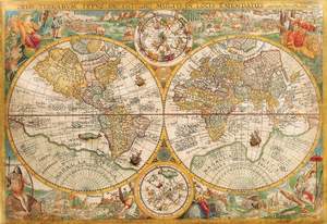 obrázok puzzlí Puzzle 2000 Ancient Map