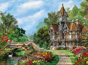 obrázok puzzlí Puzzle 500 Old Waterway Cottage