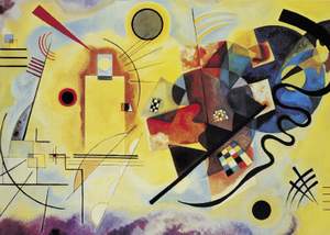 obrázok puzzlí Puzzle 1000 Kandinsky, Jaune, Rouge, Bleu