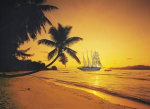 obrázok puzzlí Puzzle 1000 Seychelles Sunset