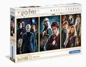 obrázok puzzlí Puzzle 3x1000 Harry Potter