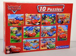 obrázok puzzlí Sada puzzle 10 v 1 Auta