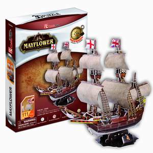 obrázok puzzlí Puzzle 3D Loď Mayflower