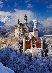 obrázok puzzlí Puzzle 1000 Zimný Neuschwanstein