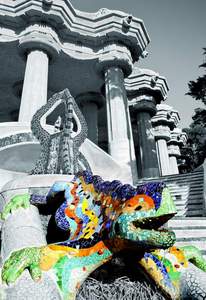 obrázok puzzlí Puzzle 500 Parc Guell, Barcelona