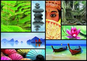 obrázok puzzlí Puzzle 1000 Colours of Asia