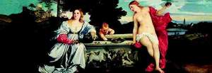 obrázok puzzlí Puzzle 1000 Tiziano, Amore Sacro Amor Profano