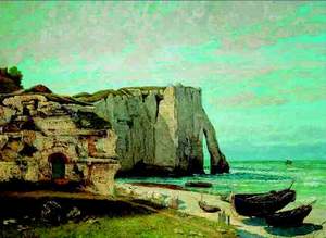 obrázok puzzlí Puzzle 1000 Courbet, Costa di Etrat dopo la tempesta