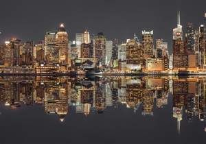 obrázok puzzlí Puzzle 1500 New York Skyline at night