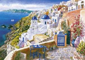 obrázok puzzlí Puzzle 1000 Sam Park, View from Santorin