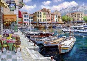 obrázok puzzlí Puzzle 1000 Sam Park, Café in Cassis