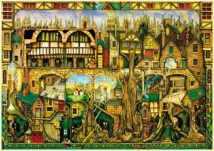 obrázok puzzlí Puzzle 1000 C.Thompson, Tree houses