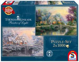 obrázok puzzlí Puzzle 2x1000 Lamplight Manour/Winter in Lamplight Manour