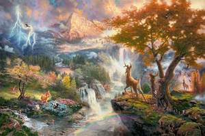 obrázok puzzlí Puzzle 1000 Disney, Bambi