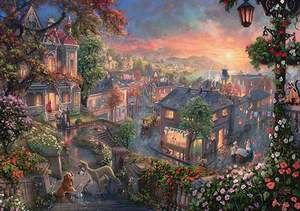 obrázok puzzlí Puzzle 1000 Disney, Lady and the Tramp