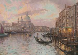 obrázok puzzlí Puzzle 1000 In the streets of Venice, Glow in the Dark