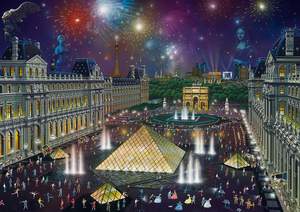 obrázok puzzlí Puzzle 1000 Fireworks at the Louvre