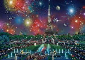 obrázok puzzlí Puzzle 1000 Fireworks at the Eiffel Tower