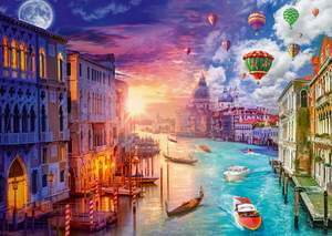 obrázok puzzlí Puzzle 1000 Venice, Day and Night