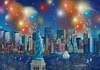 Puzzle 1000 Statue of Liberty with fireworks