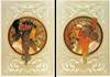 Puzzle 2x1000 Mucha, Blondýna a brunetka